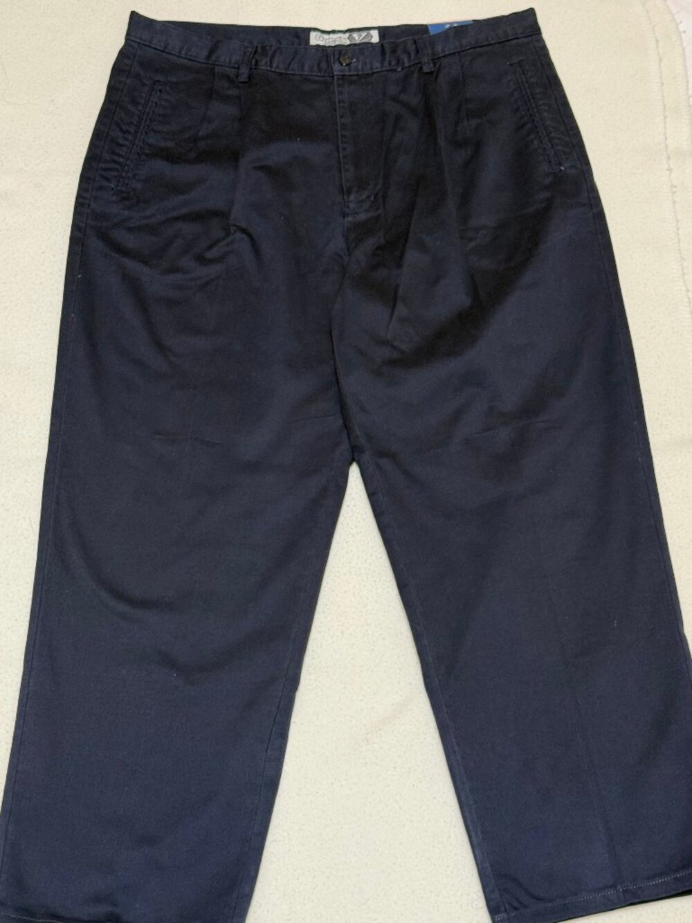 VTG NWT Guess Jeans USA Chinos Men's Twill Pleated Dress Pants - Navy - Size 40